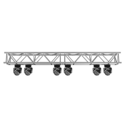 F35 0.5m 5-Chord Square Linear Truss with Spigots, Pins & R-Clips