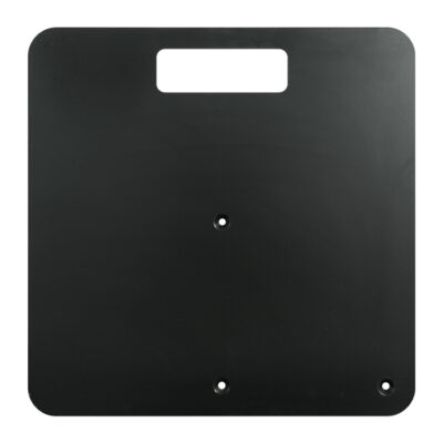 450mm x 450mm x 6mm Steel Base Plate - Black
