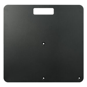 600mm x 600mm x 6mm Steel Base Plate - Black
