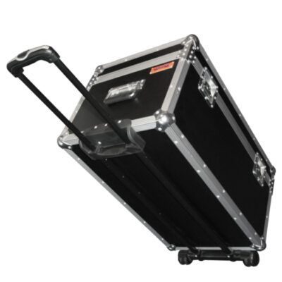 General Purpose Rolling Case 710mmL x 410mmD x 400mmH with Light Duty Retractable Handle & Recessed Castors - Black