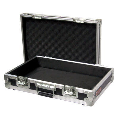 Heavy Duty Briefcase 595mmL x 405mmD(incl. Feet & Handle) x 170mmH(incl. Feet) with Easy-Cut Foam Inserts; Removable Lid - Black