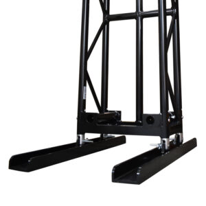 1100mm x 120mm Base Plate Channel for Pre-Rig Truss including Pins & Clips - Black (2 per Truss Length Required)
