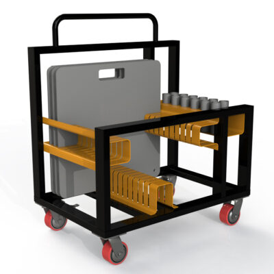 12 way base plate trolley to suit 600mm base plates