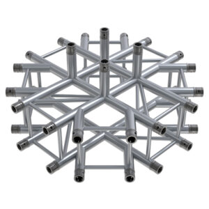 F34 Square Truss Special 9 Way Junction with Spigots, Pins & R-Clips