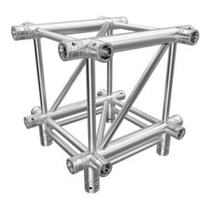 F44P Square Truss 5 Way X- to Vertical Junction with Spigots, Pins & R-Clips