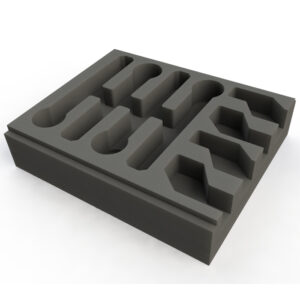 Custom CNC Foam Insert for 4 x Shure SM58 (SLX2) Microphones and Clips to suit ES RC-T005 Brief Case