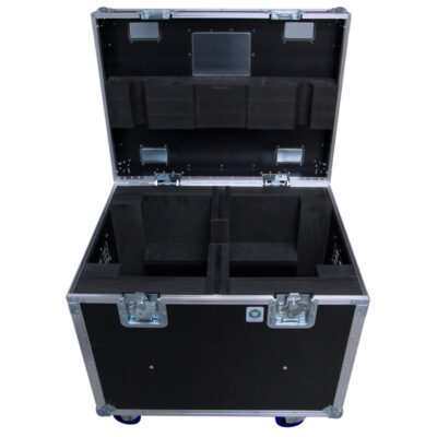 Dual GIS LP500 Chain Hoist Ovation Road Case with additional void area underneath for soft chain bag