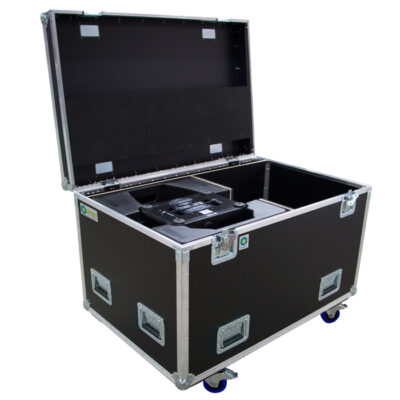 Dual Ayrton Khamsin/Ghibli/Perseo/Bora Ovation Road Case to suit Urethane Boots with Rear Storage Compartment