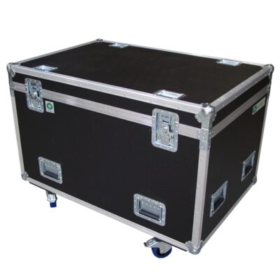 Dual Ayrton Khamsin/Ghibli/Perseo/Bora Ovation Road Case to suit Urethane Boots with Rear Storage Compartment