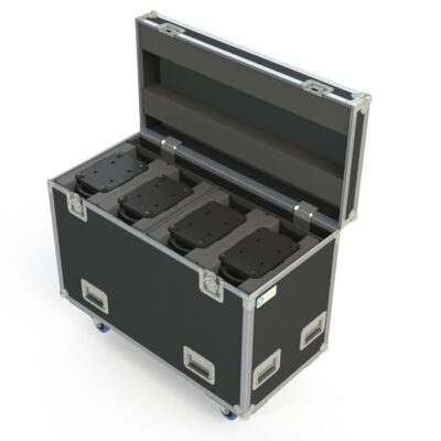 Quad Ayrton Levente Ovation Road Case with rear pocket storage and centre divider