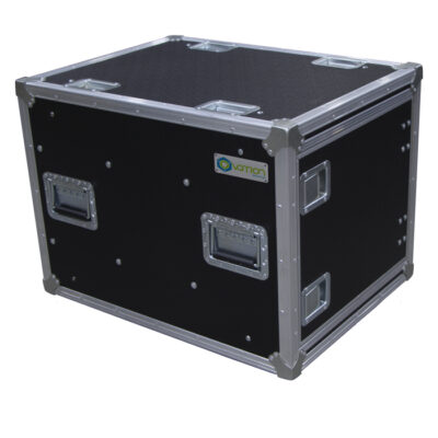 6RU Anti-Vibration Rack Mount Case with Slide-away doors; 800mmD OD; Rack Frame 559mmD - Black
