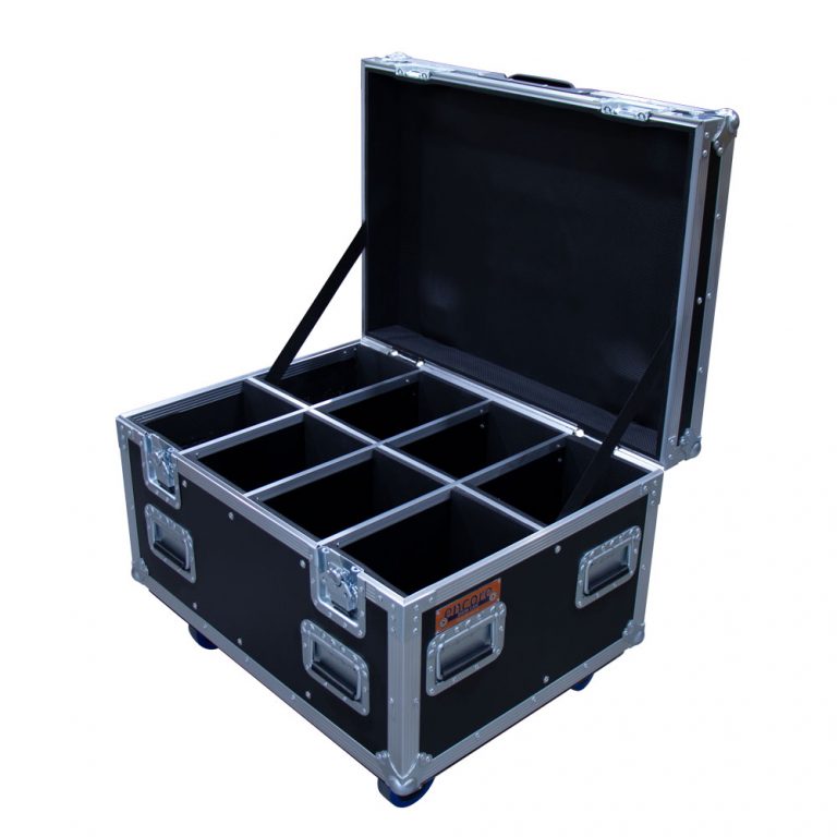 8 Unit LED Par 7 Road Case - Black - Design Quintessence