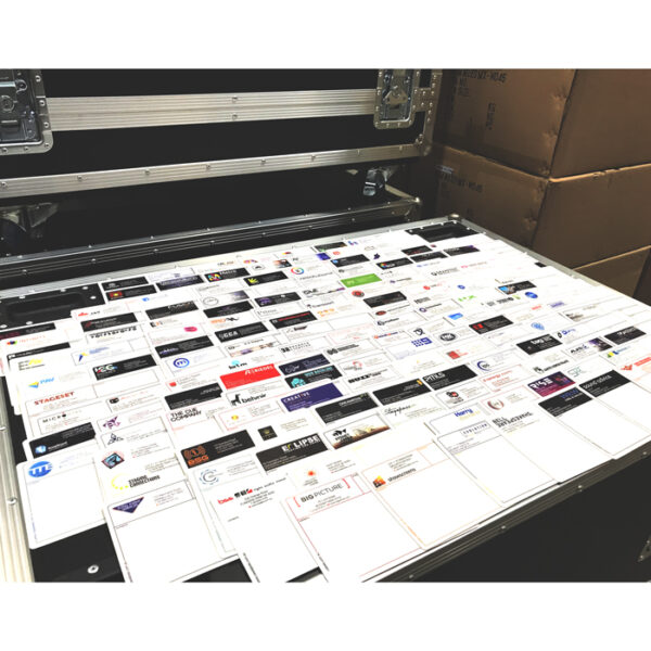 200 x 140mm Plain Road Case Label with 3M Backing