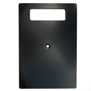 300mm x 200mm x 6mm Steel Base Plate - Black