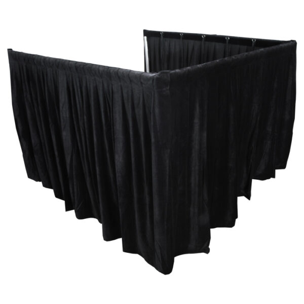 2.2mW x 1.5mD Velvet Op Surround Drape with Top Pocket