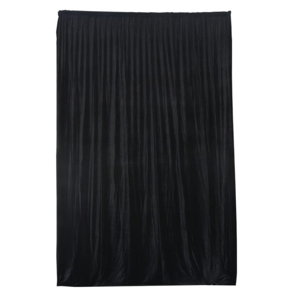 3.75mW x 6.0mD Velvet Drape with Top Pocket