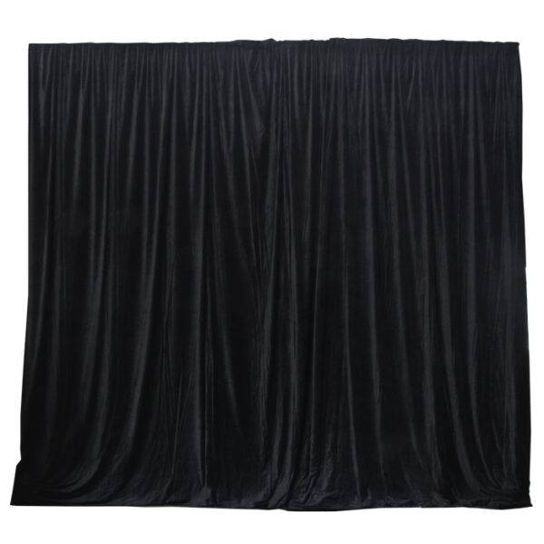 6.25mW x 6.0mD Velvet Drape with Top Pocket
