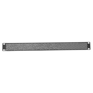 1RU 19" Rack Mount Perforated Blank Panel - Black