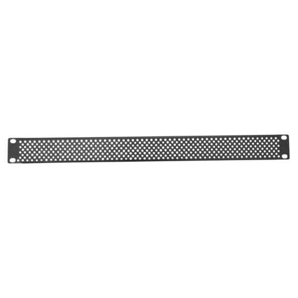 1RU 19" Rack Mount Perforated Blank Panel - Black