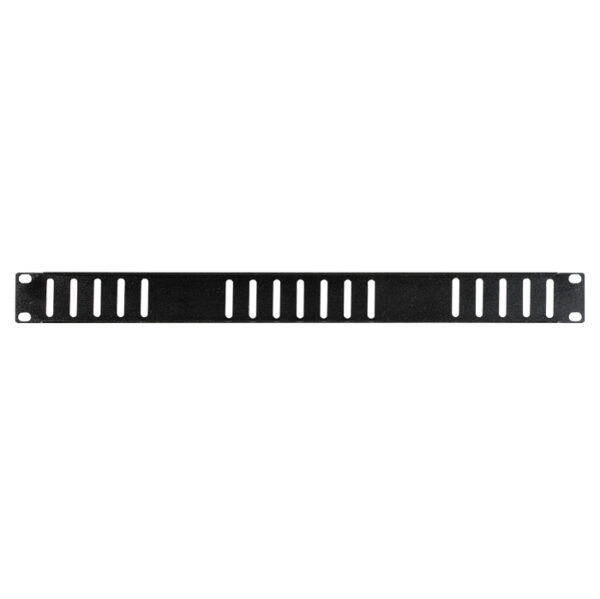 1RU 19" Rack Mount Ventilated Blank Panel - Black