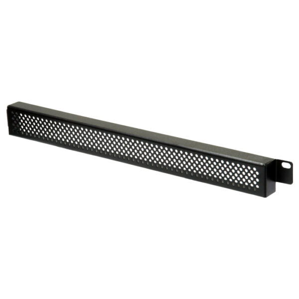 1RU Security Grill 19" Rack Mount Panel - Black