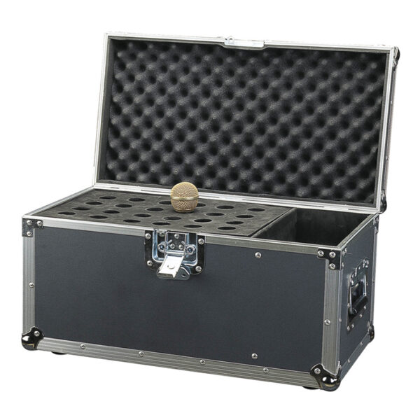 Upright Style 24 Microphone Carry Case - Black