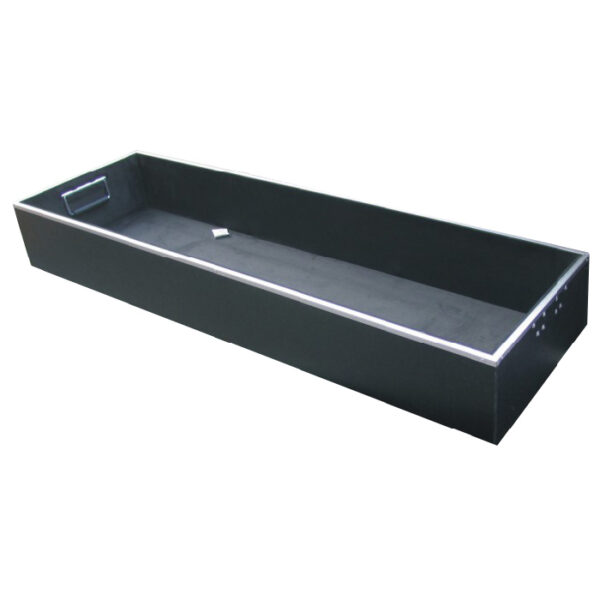 Large Cable Packer 1200mmL x 582mmD x 760mmH OD - Black; Multiple Position Slide-in Dividers 375mmH; Lift-out Tray 760mmL x 527mmD x 150mmH OD