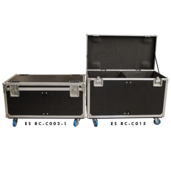 Cable Packer 1403mmL x 570mmD x 805mmH OD with Slide-in Divider; Castor Dishes - Black - Image 2