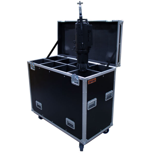 8 Unit Profile Lighting Road Case - Black