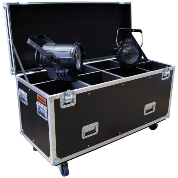 8 Unit 1K Fresnel Lighting Road Case - Black