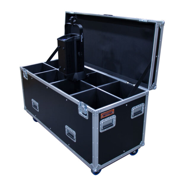 8 Unit 1K Fresnel Lighting Road Case - Black - Image 2