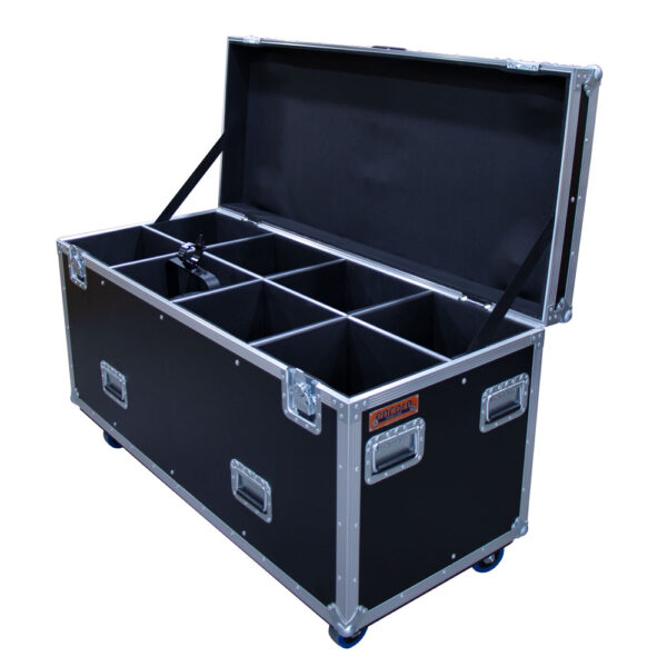 8 Unit 1K Fresnel Lighting Road Case - Black - Image 3