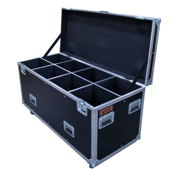 8 Unit 1K Fresnel Lighting Road Case - Black - Image 4