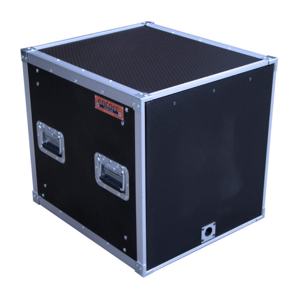 10RU Standard 19" Rack Mount Case with Over & Under Slide-Away Doors; 500mmD External - Black - Image 2