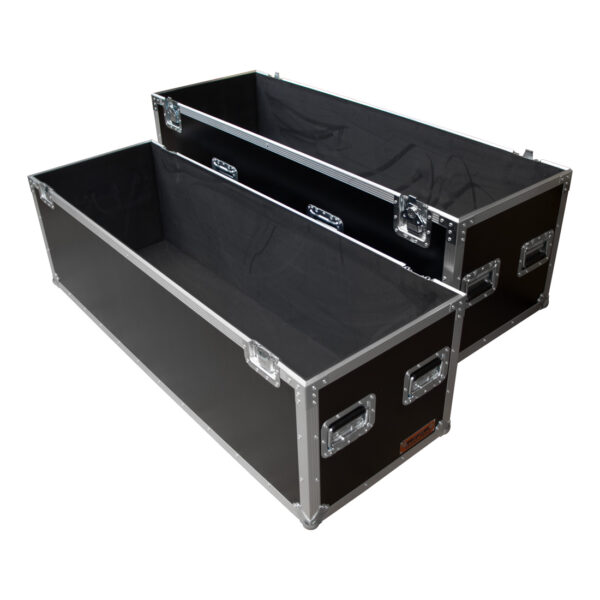 50"-55" Screen Road Case with Castors - Black (Requires Fitout) - Image 2
