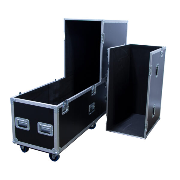 65"-70" Screen Road Case with Castors - Black (Requires Fitout)