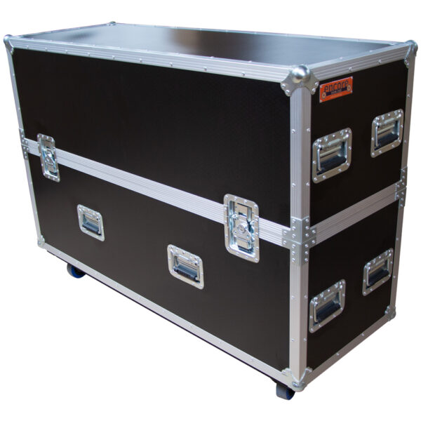 45"-50" Screen Road Case with Castors - Black (Requires Fitout)