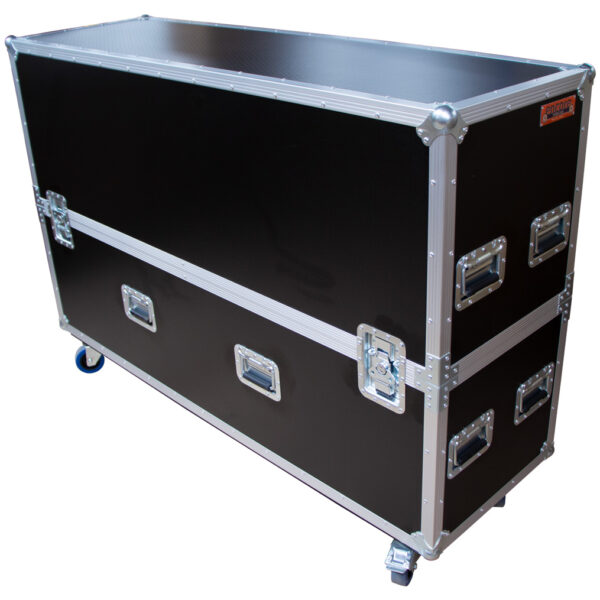 55"-60" Screen Road Case with Castors - Black (Requires Fitout)
