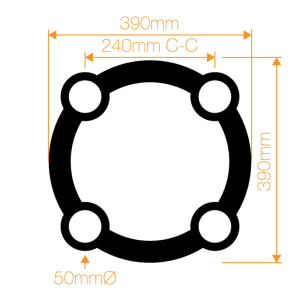 F34 DNA to Standard F34 0.5m Linear Truss Transition