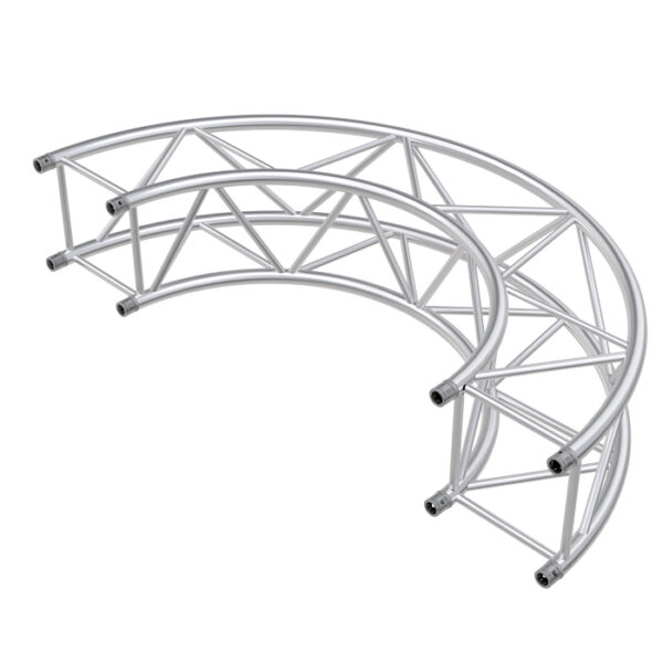 F44P Square Truss 3 Way 90° Corner to Vertical Junction with Spigots