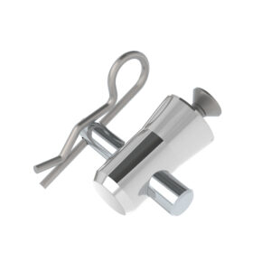 F14 Truss Aluminium Base Plate Half-Spigot with Pin