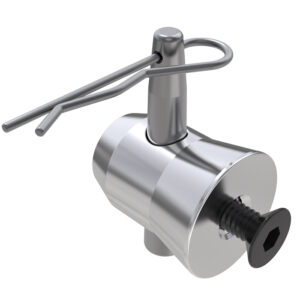 F32-44 Truss Aluminium Base Plate Half-Spigot with M10x20 Countersunk Screw