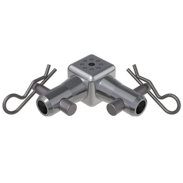 F14 (20mmØ) 6 Way Connection Dice with 2 Half-Spigots