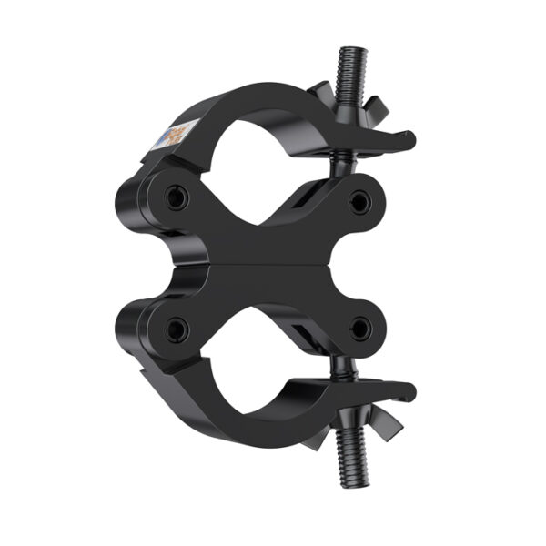 50mmØ Medium Duty (200kg) Slimline Swivel Coupler - Black