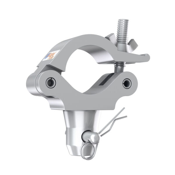 50mmØ Heavy Duty (500kg) Half-Coupler with F32-44 Half-Spigot Connector, Pins & R-Clip