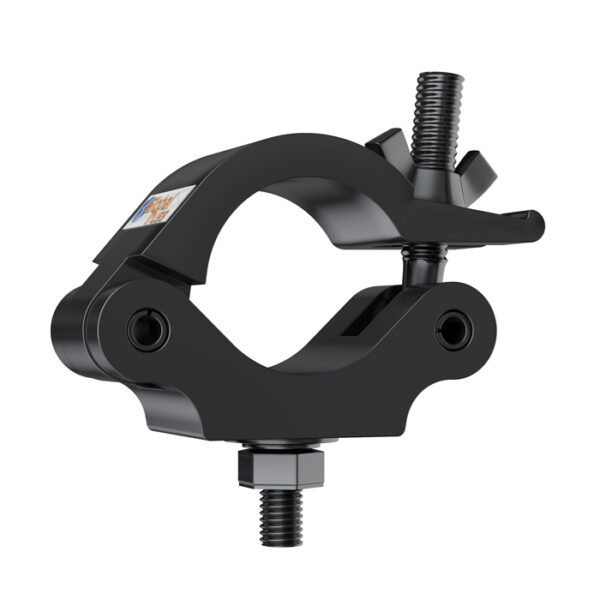 50mmØ Heavy Duty (500kg) Half-Coupler with M10 Bolt - Black