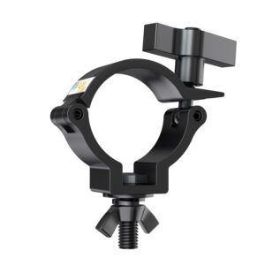 50mmØ Light Duty (100kg) Half-Coupler with Quik Twist Handle & M10 Bolt - Black