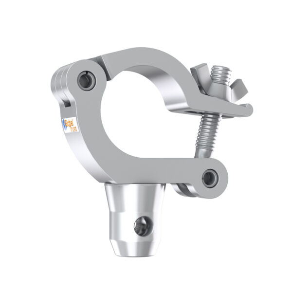 50mmØ Medium Duty (300kg) Straight Mouth Half-Coupler with F32-44 Half-Spigot, Pins & R-Clip