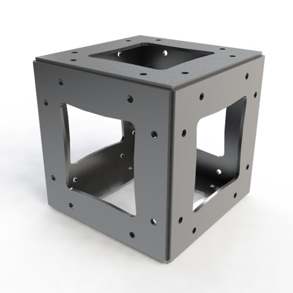 A34 Square Truss Cube Junction with Bolt & Nut Sets for 2 Faces