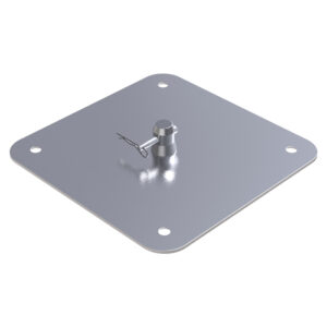 F01 Truss 310mm x 310mm x 5mm Square Aluminium Base Plate with Half-Spigots